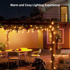 Ehaho Dimmable Festoon Lights | 55FT/17M 20+3 LED G40 String Lights with Bulbs